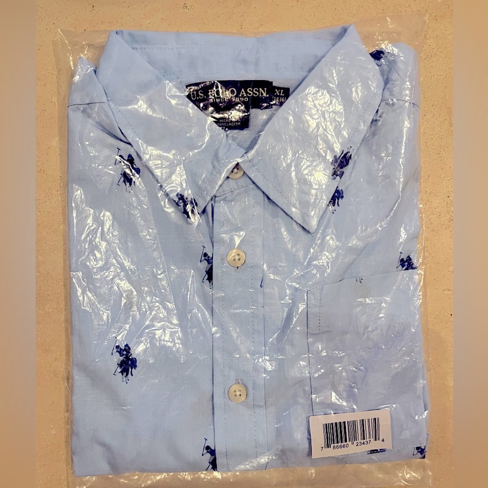 U.S. POLO ASSN. Kids Dress Shirt XL 14-16